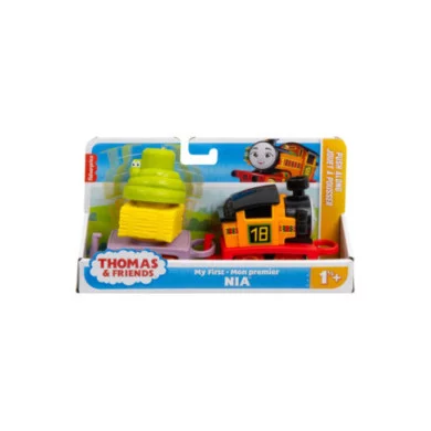 Thomas & Friends La Mia Prima Nia – Trenino a Spinta con Vagone Merci e Carichi Impilabili per Bambini 1+ Anni Mattel HYG34