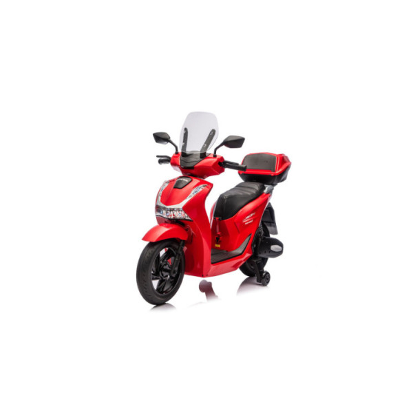Moto Elettrica per Bambini Honda SH125 12V – Moto con Luci LED, Ruote EVA e Sedile in Pelle Rossa Licenza Ufficiale