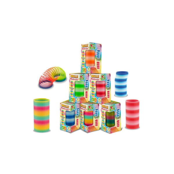 Molla Multicolor Teorema  Giocattolo Classico a Molla per Bambini 3+ Anni
