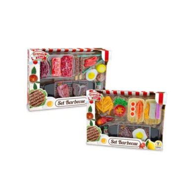 Set Barbecue Grande Chef Teorema  Gioco Cucina con Griglia, Cibi e Accessori per Bambini 3+ Anni, Modello Casuale all’Ordine