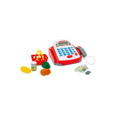 Cassa Giocattolo Grande Chef Teorema  Registratore con Scanner, Suoni, Calcolatrice e Accessori Supermercato per Bambini