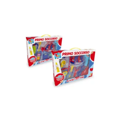 Set Dottore Primo Soccorso  Valigetta Medico Giocattolo per Bambini 3+ Anni, Stetoscopio, Siringa e Strumenti Medici Teorema