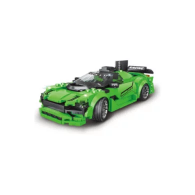 Crazy Drag Racing Deluxe Edition  Auto da Corsa Verde 398 Pezzi, Gioco STEM da Costruire 5+ Anni Teorema