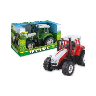 Trattore a Frizione Linea Verde Teorema – Veicolo Agricolo Giocattolo in Scala, Colore Casuale