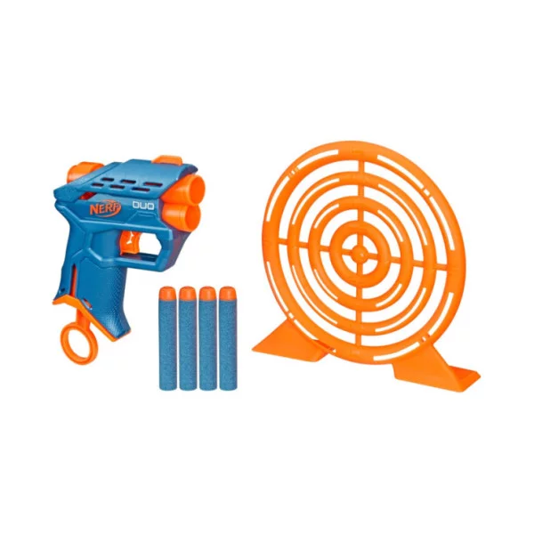 Nerf Elite 2.0 Duo Targeting Set – Pistola Lancia Dardi con Bersaglio e 4 Freccette in Schiuma Hasbro 8+ Anni