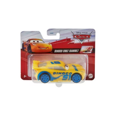 Disney Pixar Cars Dinoco Cruz Ramirez – Macchinina Pullback in Scala 1:43 in Metallo per Bambini 3+ Anni