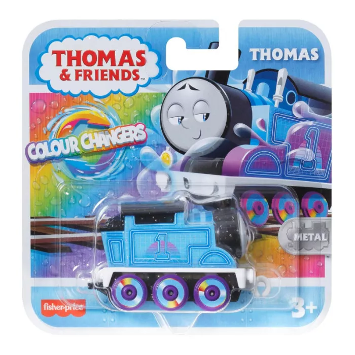 Thomas & Friends Colour Changers Thomas Neon – Treno in Metallo che Cambia Colore per Bambini 3+ Anni Fisher-Price
