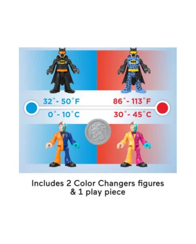 Imaginext DC Super Friends Batman & Two-Face – Set Personaggi con Cambio Colore per Bambini 3+ Anni Fisher-Price
