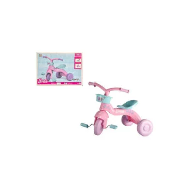 Barbie Triciclo Rosa con Cestino Frontale e Pedali – Triciclo per Bambine 2+ Anni