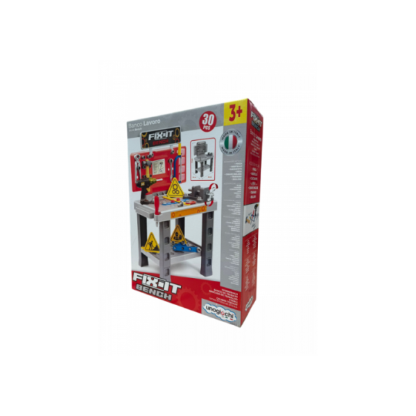 Fix It Banco da Lavoro con 30 Accessori – Banco da Lavoro per Bambini 3+ Anni
