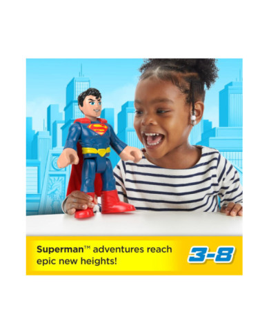 Imaginext DC Super Friends Superman XL – Figure Snodabile 25,4 cm per Bambini 3+ Anni Fisher-Price
