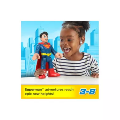 Imaginext DC Super Friends Superman XL – Figure Snodabile 25,4 cm per Bambini 3+ Anni Fisher-Price