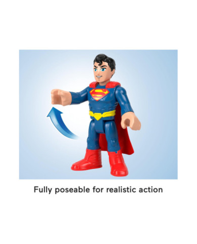 Imaginext DC Super Friends Superman XL – Figure Snodabile 25,4 cm per Bambini 3+ Anni Fisher-Price
