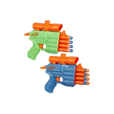 Nerf Elite 2.0 Face Off Target Set – 2 Blaster QS-4 con Bersaglio e 12 Freccette in Schiuma Hasbro 8+ Anni