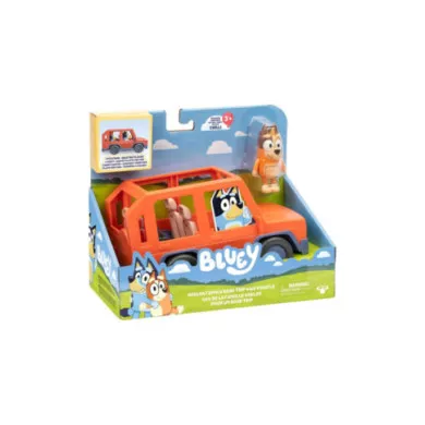 Bluey Heeler Family Road Trip – Auto 4x4 con Personaggio Chilli Incluso, Veicolo Giocattolo per Bambini 3+ Anni