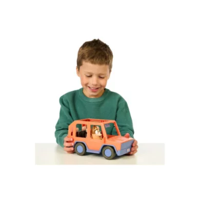 Bluey Heeler Family Road Trip – Auto 4x4 con Personaggio Chilli Incluso, Veicolo Giocattolo per Bambini 3+ Anni