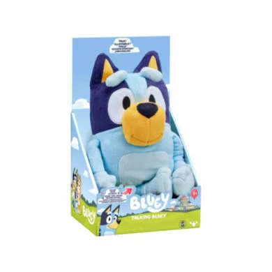 Bluey Peluche Parlante 33 cm – Plush Interattivo Morbidissimo con Suoni e Frasi in 3 Lingue (ITA, SPA, POR) Rocco Giocattoli