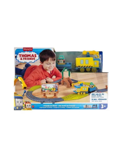 Thomas & Friends Friends at Work – Set Trenino Fisher-Price con Binari e Gru 14 Pezzi 3+ Anni