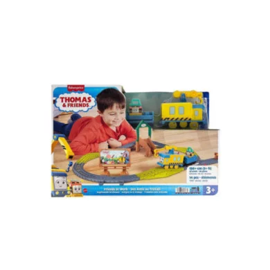 Thomas & Friends Friends at Work – Set Trenino Fisher-Price con Binari e Gru 14 Pezzi 3+ Anni