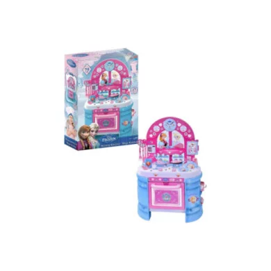 Cucina Frozen con 17 Accessori – Grande Cucina Giocattolo per Bambine 3+ Anni Bildo 75 cm