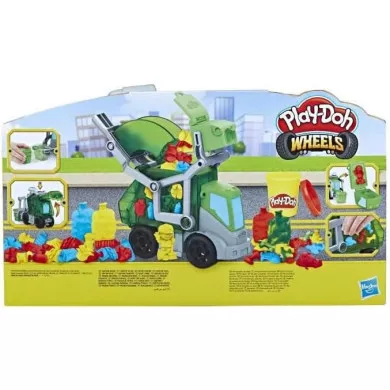 Play-Doh Wheels Camion dei Rifiuti 2 in 1 – Set Pasta Modellabile con 3 Vasetti e Accessori Hasbro 3+ Anni