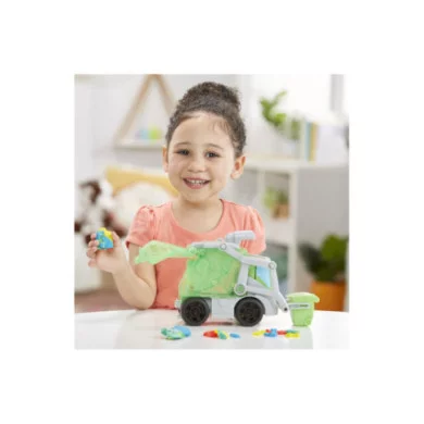 Play-Doh Wheels Camion dei Rifiuti 2 in 1 – Set Pasta Modellabile con 3 Vasetti e Accessori Hasbro 3+ Anni