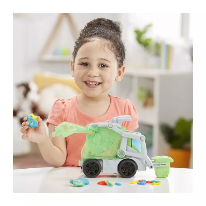 Play-Doh Wheels Camion dei Rifiuti 2 in 1 – Set Pasta Modellabile con 3 Vasetti e Accessori Hasbro 3+ Anni
