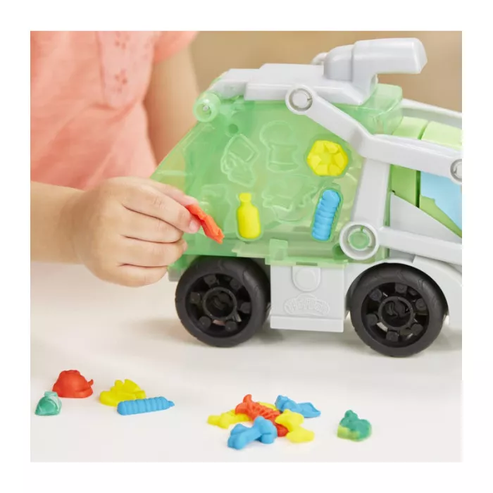 Play-Doh Wheels Camion dei Rifiuti 2 in 1 – Set Pasta Modellabile con 3 Vasetti e Accessori Hasbro 3+ Anni