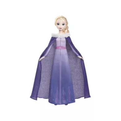 Disney Frozen Elsa Real Abito da Ballo – Bambola con Mantello Scintillante e Scarpe Rimovibili 3+ Anni