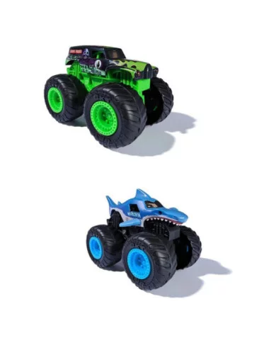 Monster Jam Camion 1:24 con Luci e Suoni – Grave Digger o Megalodon Spin Master 3+ Anni (Modello Casuale)