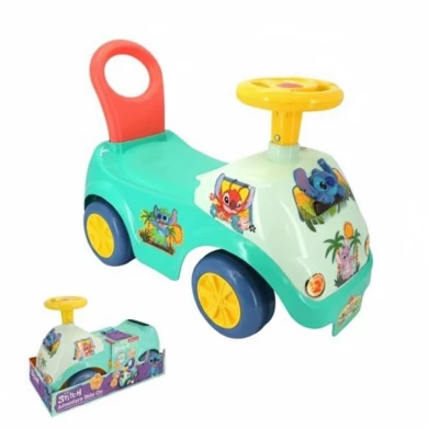 Cavalcabile Ride-On Stitch Macchina per Bambini 2-4 Anni con Volante e Grafica Disney