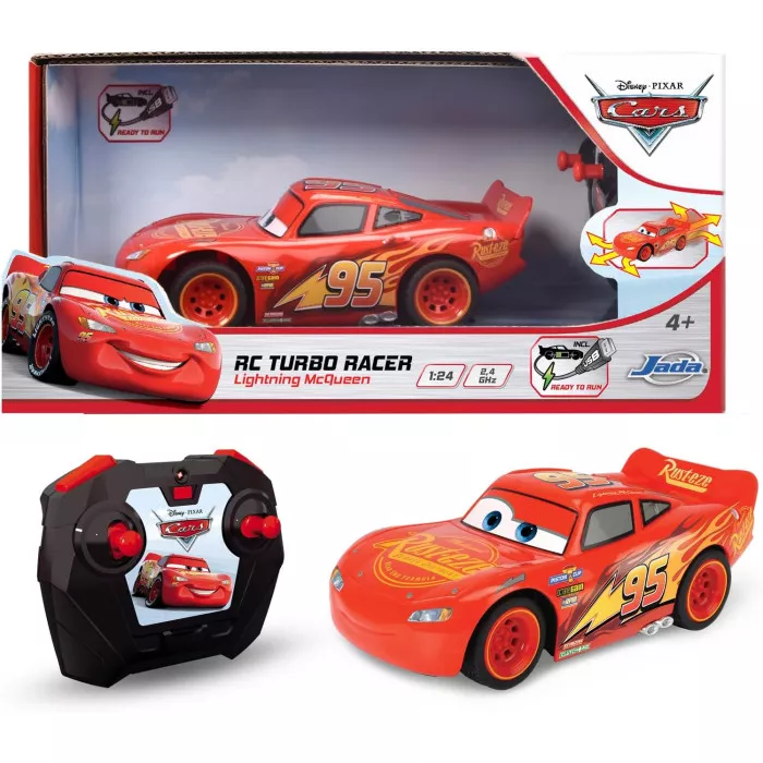Cars 3 Saetta McQueen Turbo Rosso con Radiocomando 1:24