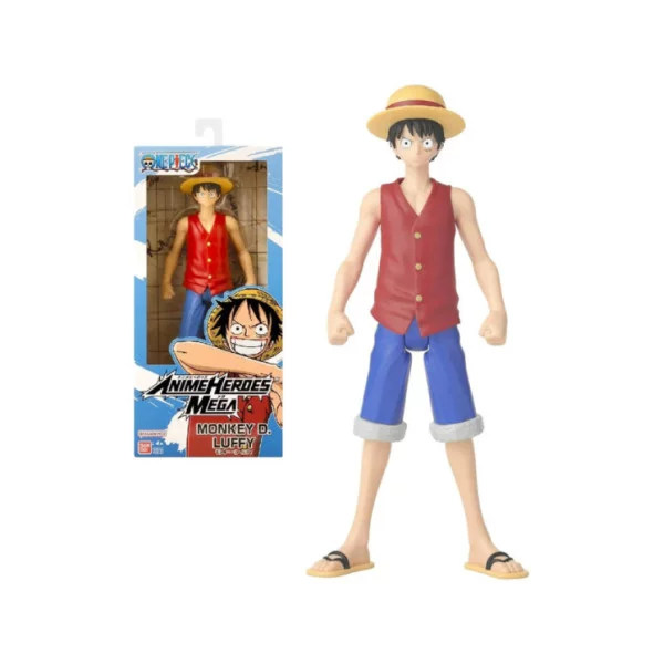 Action Figure One Piece Luffy 30 cm – Personaggio Snodato Bandai per Collezionisti e Fan