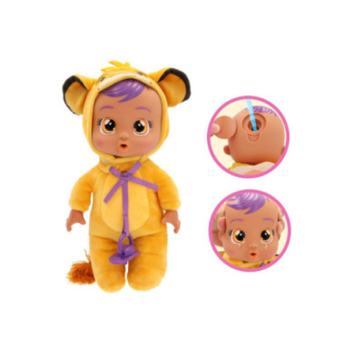 Cry Babies Tiny Cuddles Simba – Bambola Morbida di Peluche Disney Il Re Leone che Piange Lacrime Vere 18+ Mesi