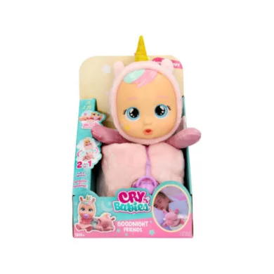 Cry Babies Goodnight Friends Luna – Bambola Interattiva con Luci e Ninne Nanne per Bambini dai 3 Anni in su