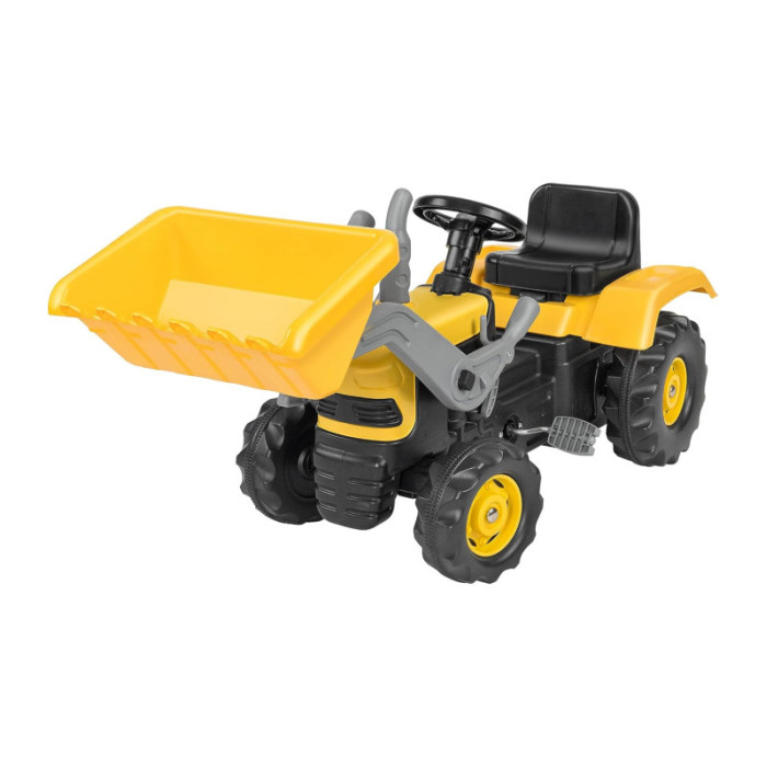 Trattore a Pedali Giallo con Escavatore Funzionante per Bambini 3+ Anni Dolu 41314