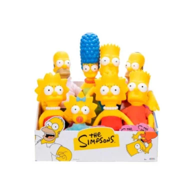 Peluche The Simpsons 27 cm – Personaggi Assortiti con Testa in Plastica per Bambini e Collezionisti
