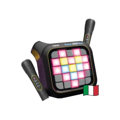 Karaoke Light Party – Cassa Karaoke con 2 Microfoni Wireless, Bluetooth e Magic Voice, 7+ Anni VTech