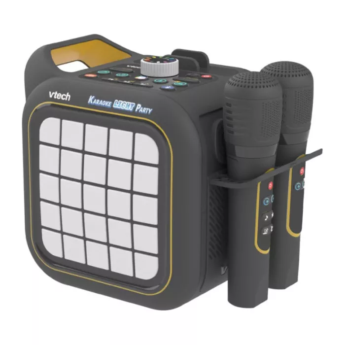 Karaoke Light Party – Cassa Karaoke con 2 Microfoni Wireless, Bluetooth e Magic Voice, 7+ Anni VTech