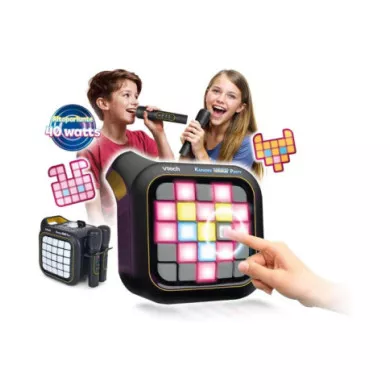 Karaoke Light Party – Cassa Karaoke con 2 Microfoni Wireless, Bluetooth e Magic Voice, 7+ Anni VTech