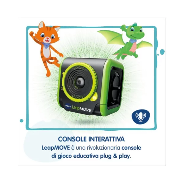 Console TV Interattiva LeapMove – Rilevamento Movimento, 25 Giochi Educativi, 4-11 Anni VTech
