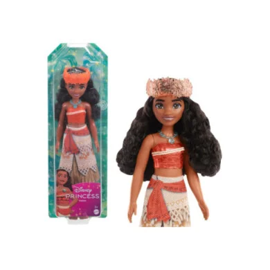 Bambola Vaiana Disney Princess – Abito Scintillante e Accessori Ispirati al Film, 3+ Anni HPG68 Mattel