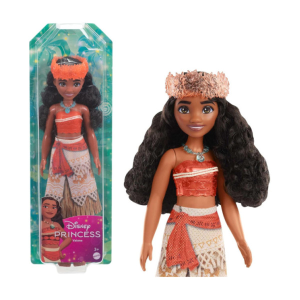 Bambola Vaiana Disney Princess – Abito Scintillante e Accessori Ispirati al Film, 3+ Anni HPG68 Mattel