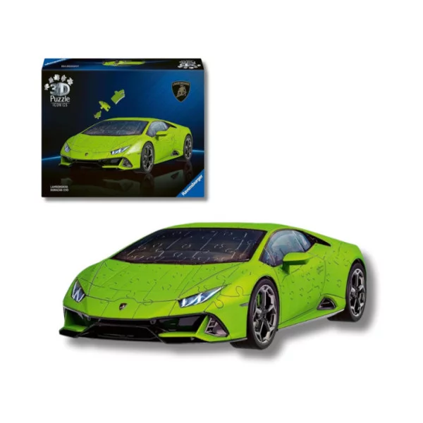 Puzzle 3D Lamborghini Huracán EVO – Modellino 108 Pezzi da Costruire, 8+ Anni Ravensburger