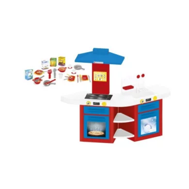 Cucina Giocattolo Modulare con Suoni Dolu – Cucina 100x110 cm con 33 Accessori per Bambini 36+ Mesi