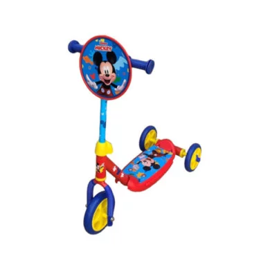 Monopattino a 3 Ruote Mickey Mouse – Scooter Antiscivolo Regolabile per Bambini 3+ Anni