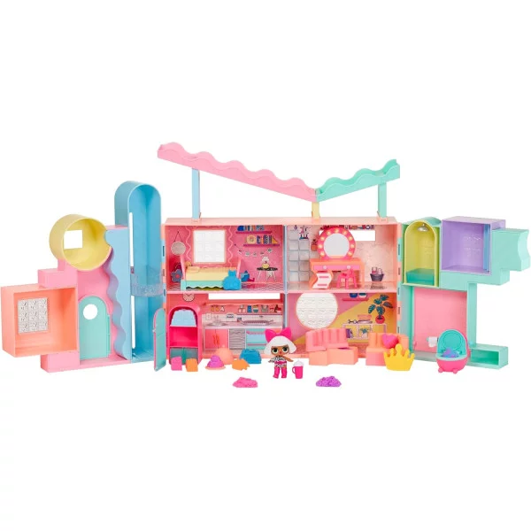 L.O.L. Surprise Squish Sand Magic House – Casa delle Bambole con Squish Sand, Accessori e Bambola Inclusa 4+ Anni