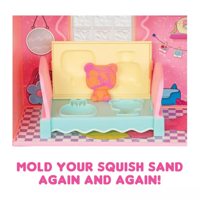 L.O.L. Surprise Squish Sand Magic House – Casa delle Bambole con Squish Sand, Accessori e Bambola Inclusa 4+ Anni