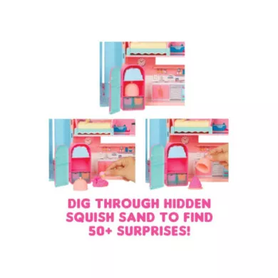 L.O.L. Surprise Squish Sand Magic House – Casa delle Bambole con Squish Sand, Accessori e Bambola Inclusa 4+ Anni
