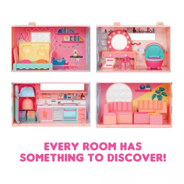 L.O.L. Surprise Squish Sand Magic House – Casa delle Bambole con Squish Sand, Accessori e Bambola Inclusa 4+ Anni